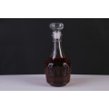 Glass wine decanter,emboss whisky decanter,glass vodka bottle with crew cap.